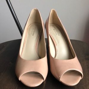 Naturalizer Carmen Patent Leather Open Toe Heels